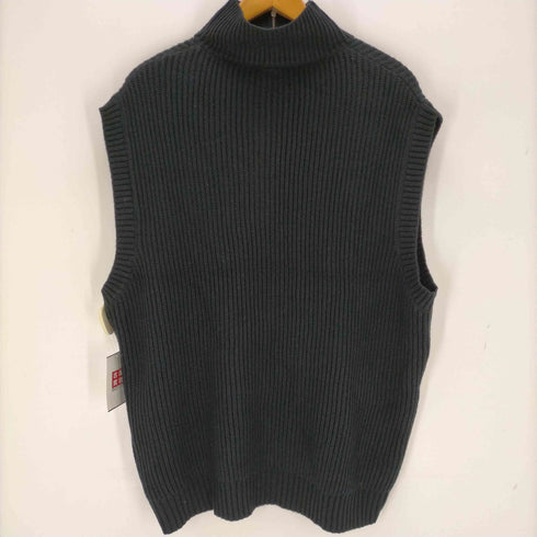 フリークスストア FREAKS STORE ビッグシルエット 畦編み ハーフジップ ニットベスト メンズ import:L