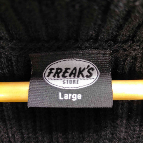フリークスストア FREAKS STORE ビッグシルエット 畦編み ハーフジップ ニットベスト メンズ import:L