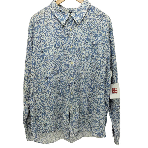 トミーヒルフィガー TOMMY HILFIGER Vintage Fit 総柄 ロングスリーブシャツ メンズ XXL