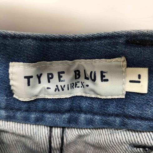 アヴィレックス AVIREX フロントジップデザイン七分丈デニムパンツ メンズ JPN:L