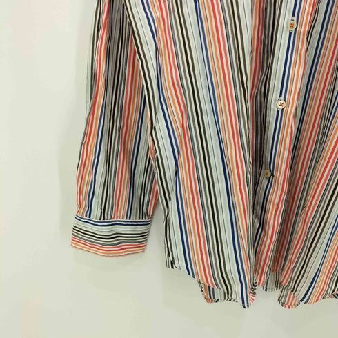 トミーヒルフィガー TOMMY HILFIGER Trim Fit マルチストライプ ロングスリーブシャツ メンズ XL