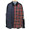 トミーヒルフィガー TOMMY HILFIGER パッチワーク ロングスリーブ コーデュロイシャツ メンズ L
