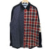 トミーヒルフィガー TOMMY HILFIGER パッチワーク ロングスリーブ コーデュロイシャツ メンズ L