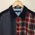 トミーヒルフィガー TOMMY HILFIGER パッチワーク ロングスリーブ コーデュロイシャツ メンズ L