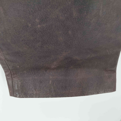 ハートイッセイミヤケ Haat ISSEY MIYAKE 豚革 ピッグレザー ストレート パンツ メンズ JPN:2