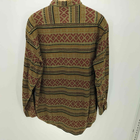 トミーヒルフィガー TOMMY HILFIGER ネイティブパターン シャモア ネルシャツ メンズ L
