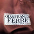 ジャンフランコフェレ GIANFRANCO FERRE 90-00S イタリア製 本革 サイドスリット ラップスカート レディース
