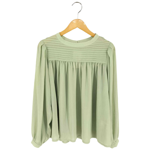 s gabrielle colette co.ltd 楊柳ピンタックボリュームギャザーブラウス レディース import:M