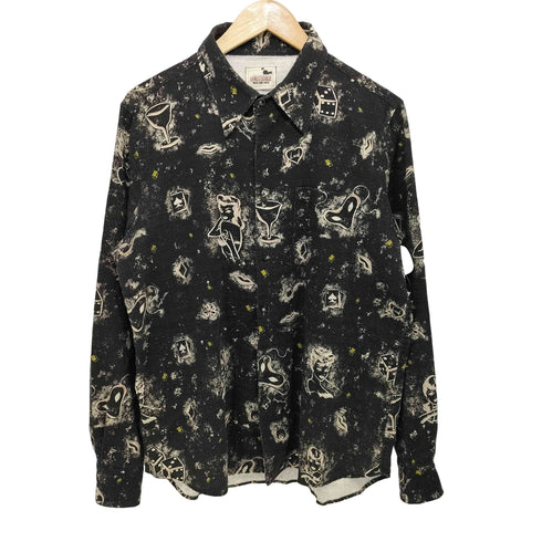ギャングスタビル GANGSTERVILLE Temptress L/S Shirts 総柄長袖シャツ メンズ M