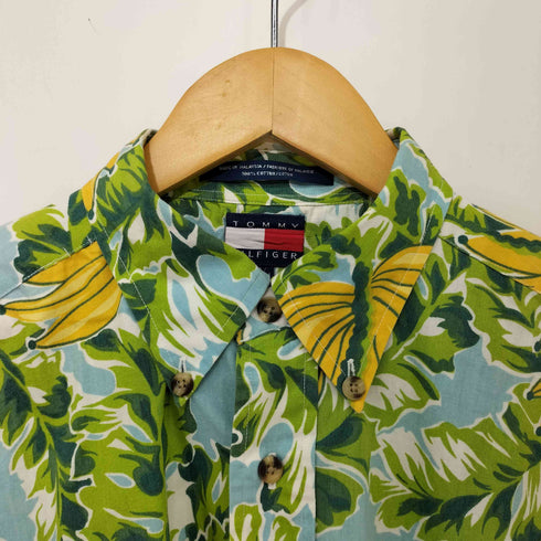 トミーヒルフィガー TOMMY HILFIGER 総柄 ロングスリーブシャツ メンズ M