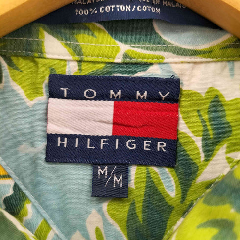 トミーヒルフィガー TOMMY HILFIGER 総柄 ロングスリーブシャツ メンズ M