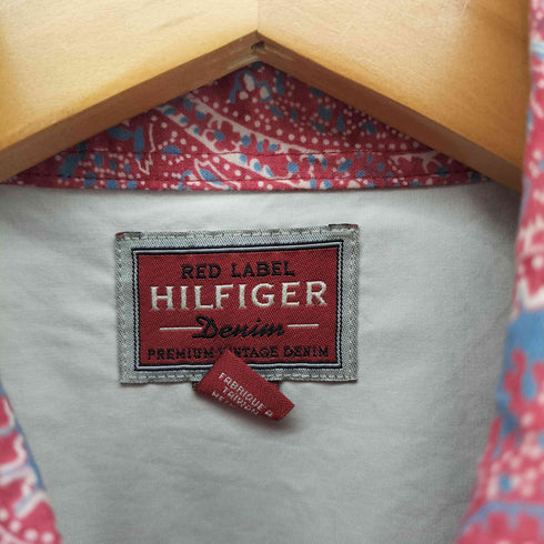 トミーヒルフィガー TOMMY HILFIGER RED LABEL ペイズリー柄 ロングスリーブシャツ メンズ L