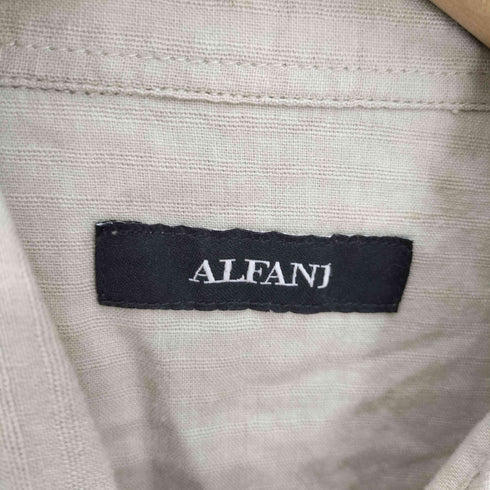 アルファニ ALFANI エポレット フラップポケット リネン混 レギュラーカラーシャツ メンズ import:L