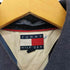 トミーヒルフィガー TOMMY HILFIGER エンブレム刺繍ロゴ マルチストライプ ポロシャツ メンズ L