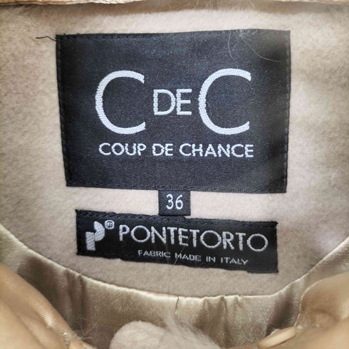 CdeC ファー付き ウールコート レディース JPN:36