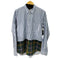 コムデギャルソンオムプリュス COMME des GARCONS HOMME PLUS 20AW L/S チェック切替ストライプシャツ メンズ import:M