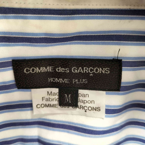 コムデギャルソンオムプリュス COMME des GARCONS HOMME PLUS 20AW L/S チェック切替ストライプシャツ メンズ import:M