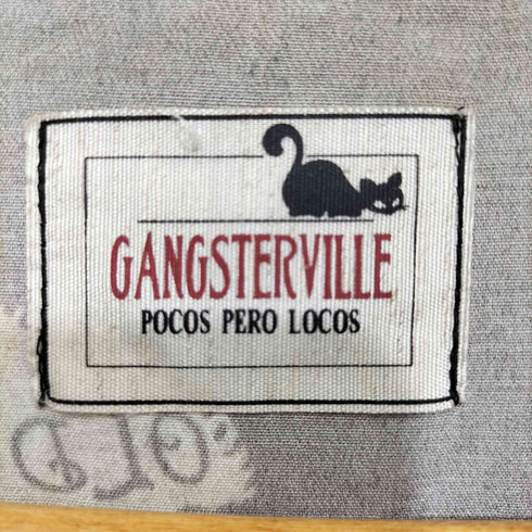 ギャングスタビル GANGSTERVILLE RIP GANG SHORT LONG SHIRTS 長袖開襟シャツ ドクロ メンズ M