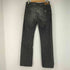 アルマーニジーンズ ARMANI JEANS ECO-WASH ボタンフライ ブラックデニムパンツ メンズ