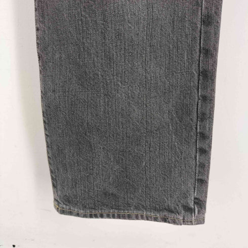 アルマーニジーンズ ARMANI JEANS ECO-WASH ボタンフライ ブラックデニムパンツ メンズ