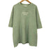ザラ ZARA TECHNO ZERO 刺繍 フェイク スウェードタッチ クルーネック S/S Tシャツ メンズ import:L