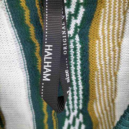 ハルハム HALHAM 3Dニット バルーンスリーブ カーディガン メンズ JPN:L
