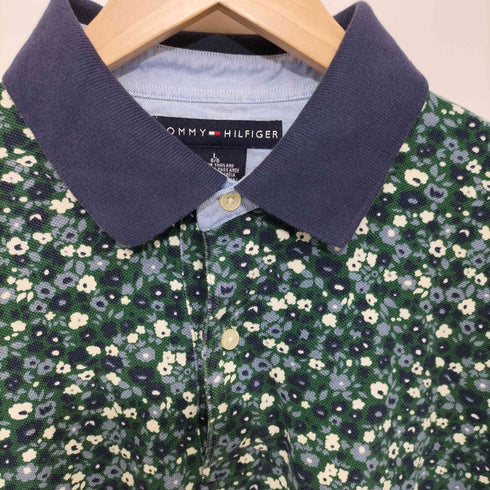 トミーヒルフィガー TOMMY HILFIGER 花柄 ポロシャツ メンズ L