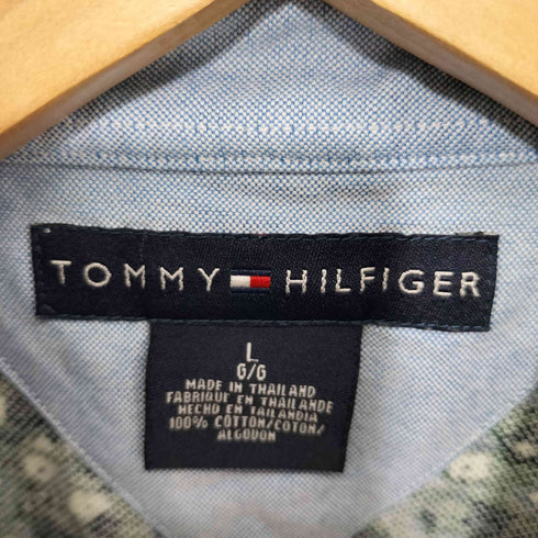 トミーヒルフィガー TOMMY HILFIGER 花柄 ポロシャツ メンズ L