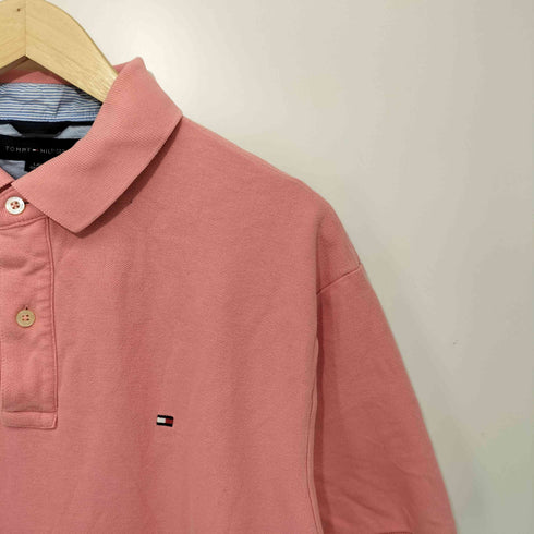 トミーヒルフィガー TOMMY HILFIGER 刺繍ロゴ ポロシャツ メンズ L