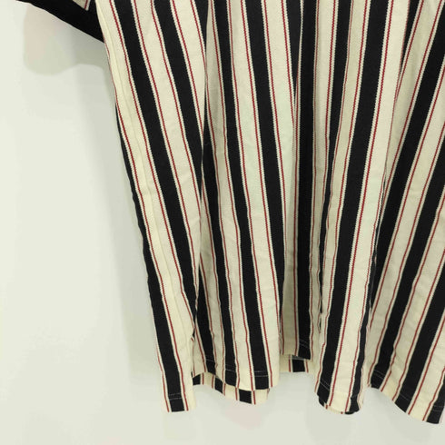 トミーヒルフィガー TOMMY HILFIGER 刺繍ロゴ マルチストライプ ポロシャツ メンズ L