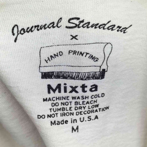 ジャーナルスタンダード JOURNAL STANDARD MIXTA 別注 フロント刺繍 S/S Tシャツ メンズ JPN:M