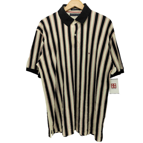 トミーヒルフィガーゴルフ TOMMY HILFIGER GOLF マルチストライプ ポロシャツ メンズ XL
