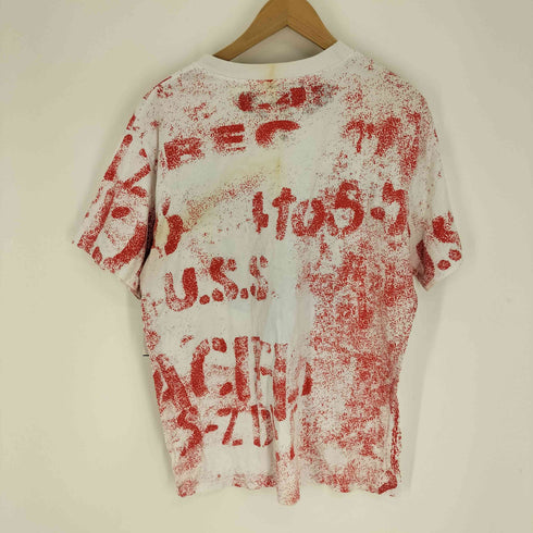 AFFLICTION 血 スカル 総柄 プリント S/S クルーネック Tシャツ Y2K メンズ import:XL