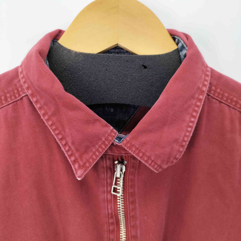 トミーヒルフィガー TOMMY HILFIGER エンブレム刺繍ロゴ ハーフジップ プルオーバーシャツ メンズ L