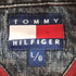 トミーヒルフィガー TOMMY HILFIGER エンブレム刺繍ロゴ ハーフジップ プルオーバーシャツ メンズ L