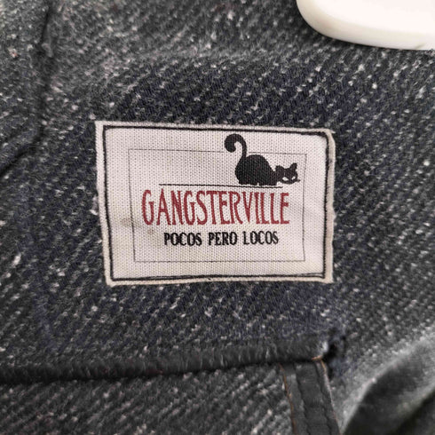 ギャングスタビル GANGSTERVILLE レザーポケット ネップスラックス ウエスタン メンズ M