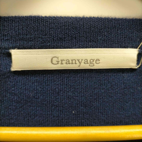 グランヤージュ Granyage 前V カシミヤニット レディース 50