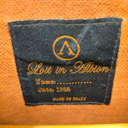 ロストインアルビオン LOST IN ALBION イタリア製 プリントポロシャツ メンズ import:S