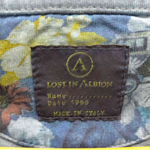 ロストインアルビオン LOST IN ALBION イタリア製 刺繍デザインクルーネックTシャツ メンズ import:S