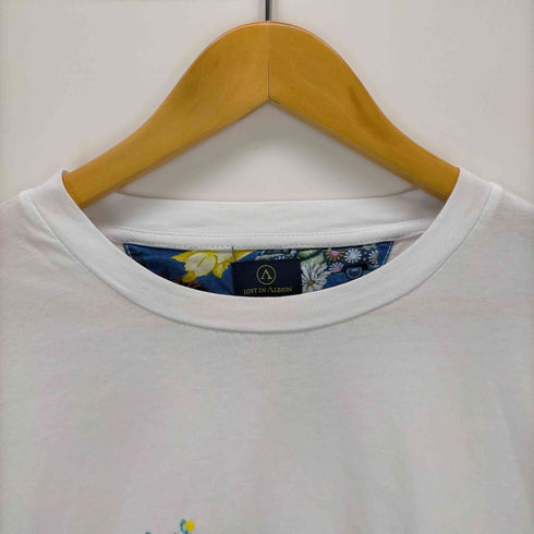 ロストインアルビオン LOST IN ALBION イタリア製 刺繍デザインクルーネックTシャツ メンズ import:L