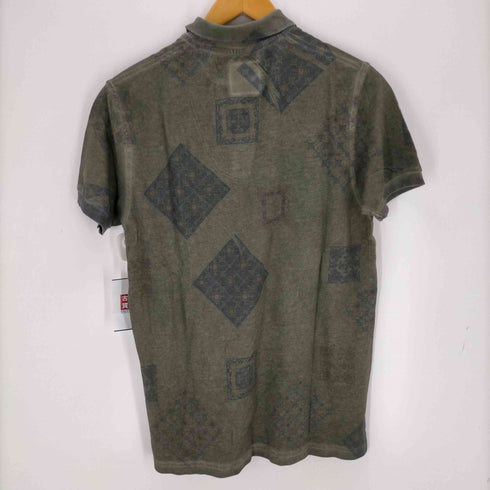 ロストインアルビオン LOST IN ALBION イタリア製 プリントポロシャツ メンズ import:S