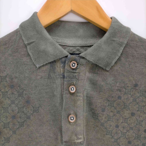 ロストインアルビオン LOST IN ALBION イタリア製 プリントポロシャツ メンズ import:S