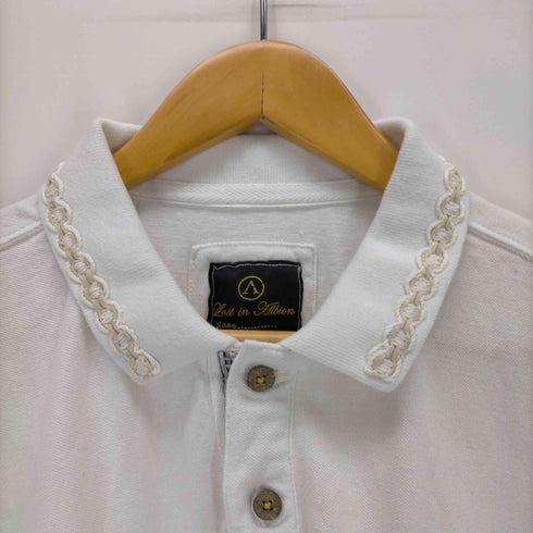 ロストインアルビオン LOST IN ALBION イタリア製 刺繍ポロシャツ メンズ