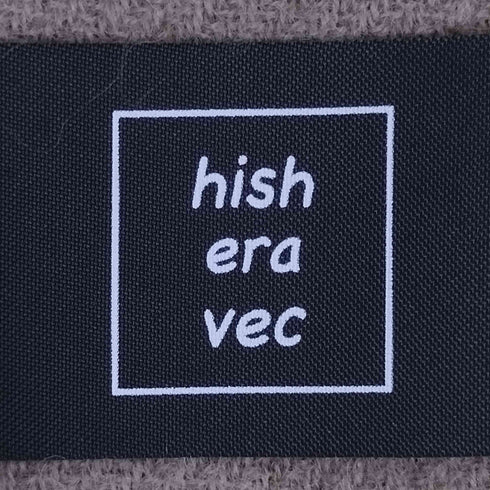 hish era vec ロゴワッペン フリンジマフラー レディース