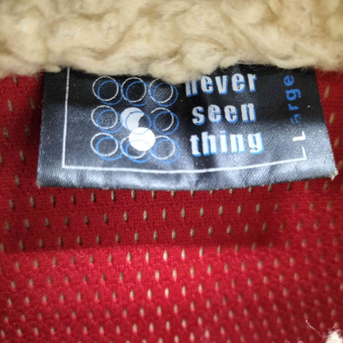 never seen thing レトロフリースジャケット メンズ import:L