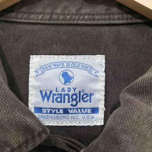 ラングラー Wrangler LADY 日本製 ロゴパッチ テンセル トラッカー ジャケット レディース