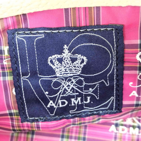 エーディーエムジェイアクセソワ A.D.M.J 裏地チェック柄 2WAYショルダーバッグ レディース ONE SIZE