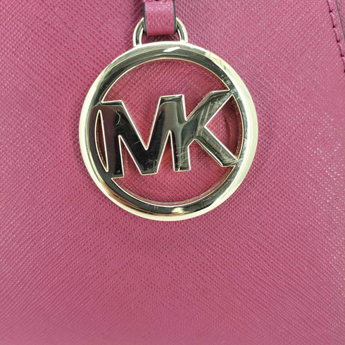 マイケルコース Michael Kors レザー ロゴプレート ハンド バッグ レディース