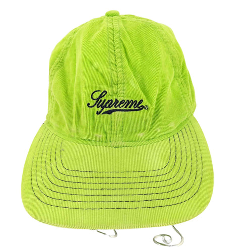 シュプリーム Supreme スクリプトロゴ6panelコーデュロイキャップ レディース