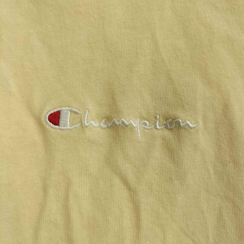 チャンピオン Champion クルーネック ドロップショルダー ラインリブ スクリプトロゴ刺繍 レディース JPN:L